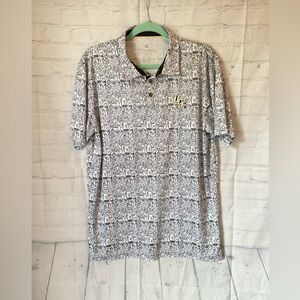 UCF Collegiate Men's Gray Patterned Polo Shirt, Size L, Like New